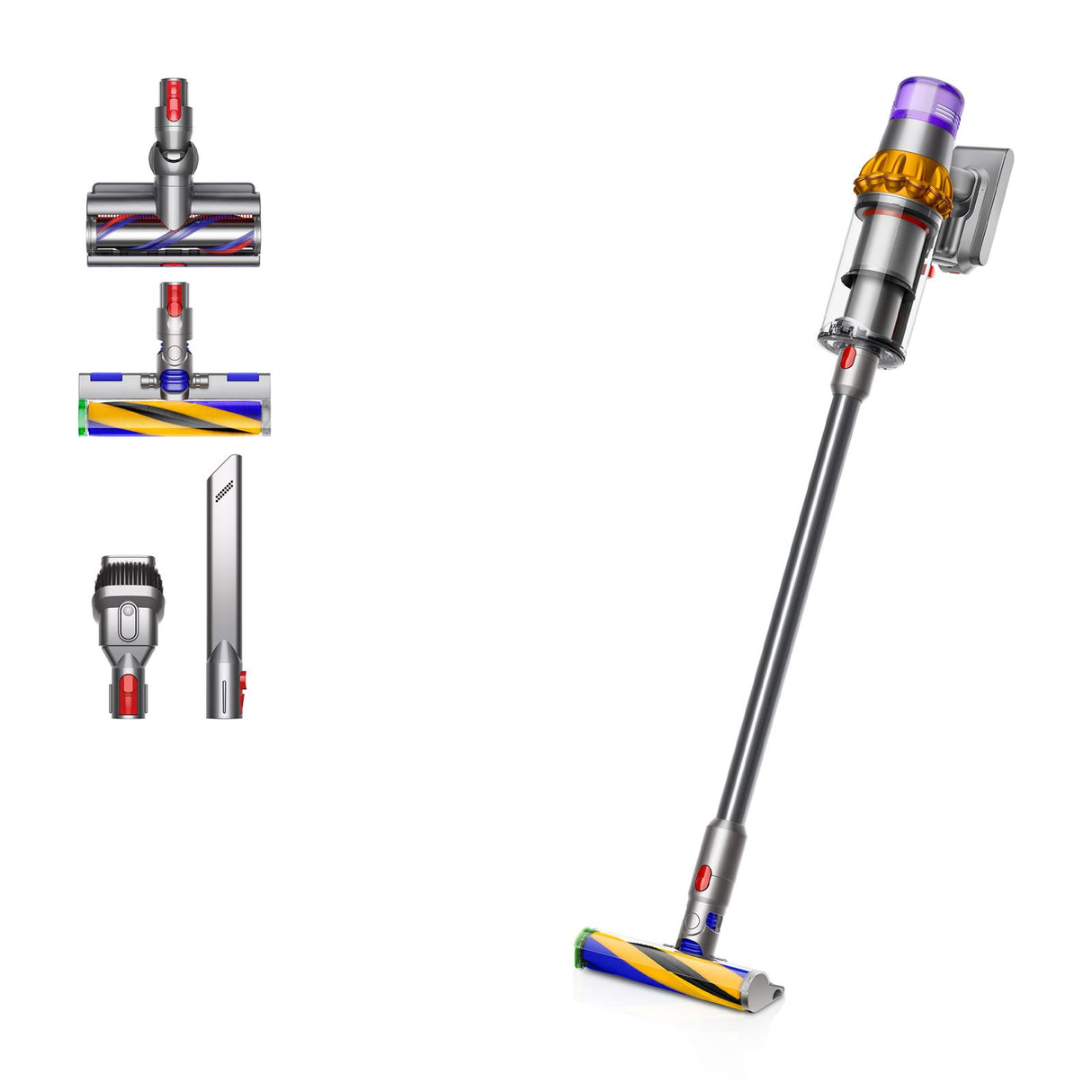 Dyson V15 Detect Absolute - Nickel Satin Gelb/Glanz Nickel