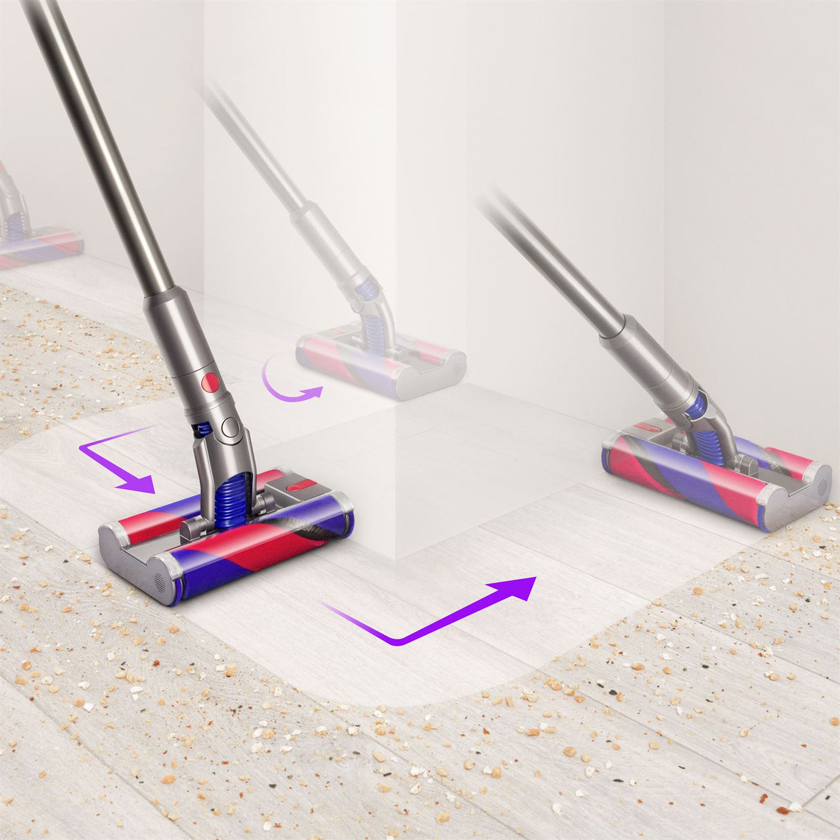 Dyson Omniglide Handstaubsauger - Satin Lila / Nickel