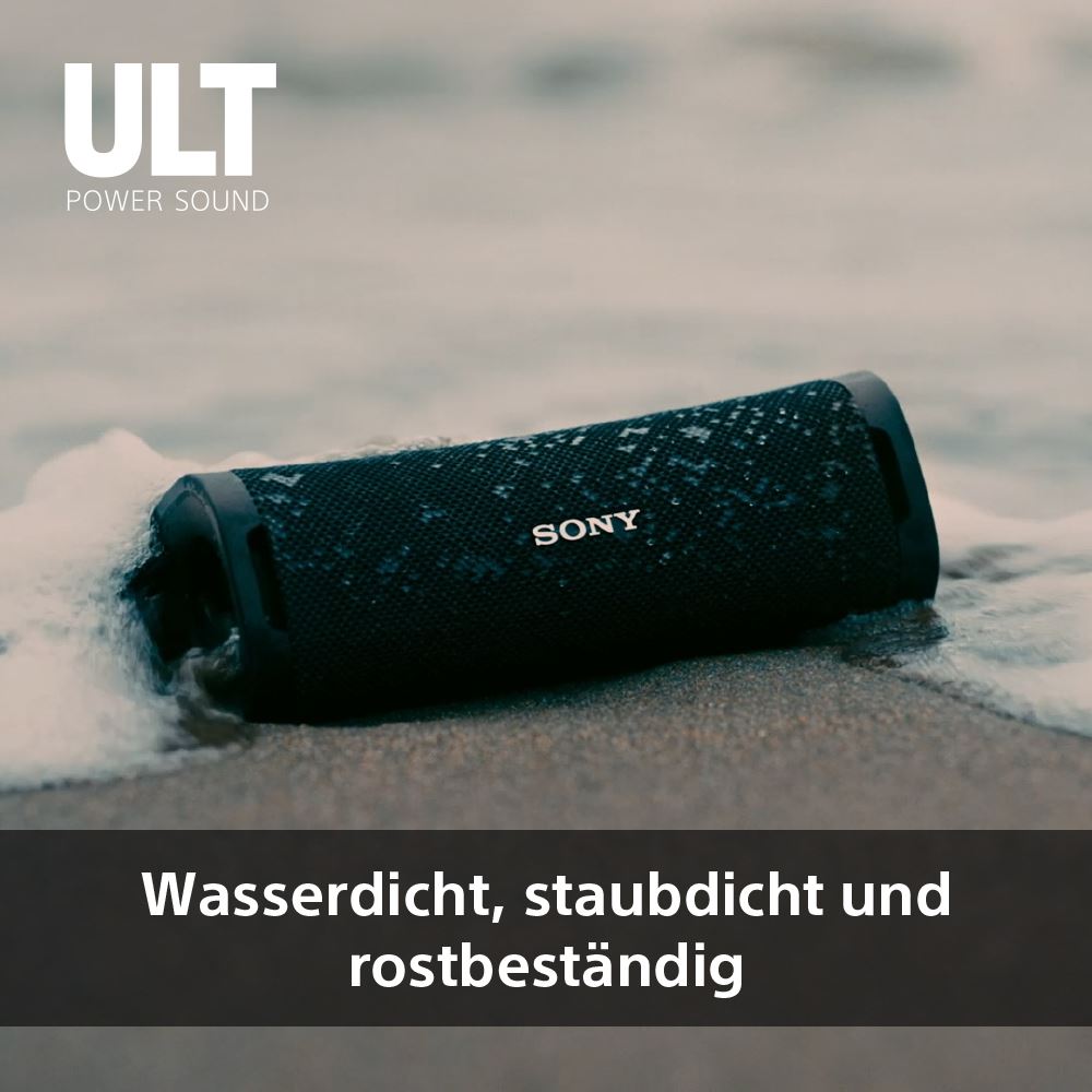 Sony ULT FIELD 1 - Kabelloser tragbarer Bluetooth-Lautsprecher mit ULT POWER SOUND, kraftvollem Bass, IP67, wasserdicht, staubdicht, weiß