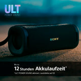 Sony ULT FIELD 1 - Kabelloser tragbarer Bluetooth-Lautsprecher mit ULT POWER SOUND, kraftvollem Bass, IP67, wasserdicht, staubdicht, schwarz