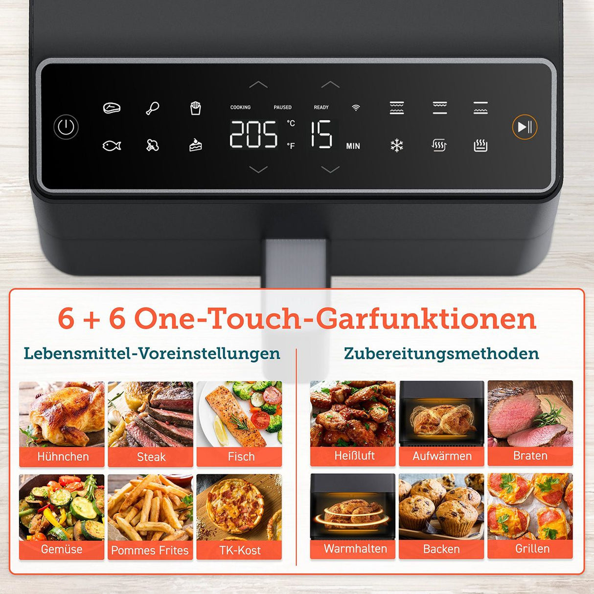 Cosori Heißluftfritteuse Dual Blaze Pro CAF-P681S-KEUR