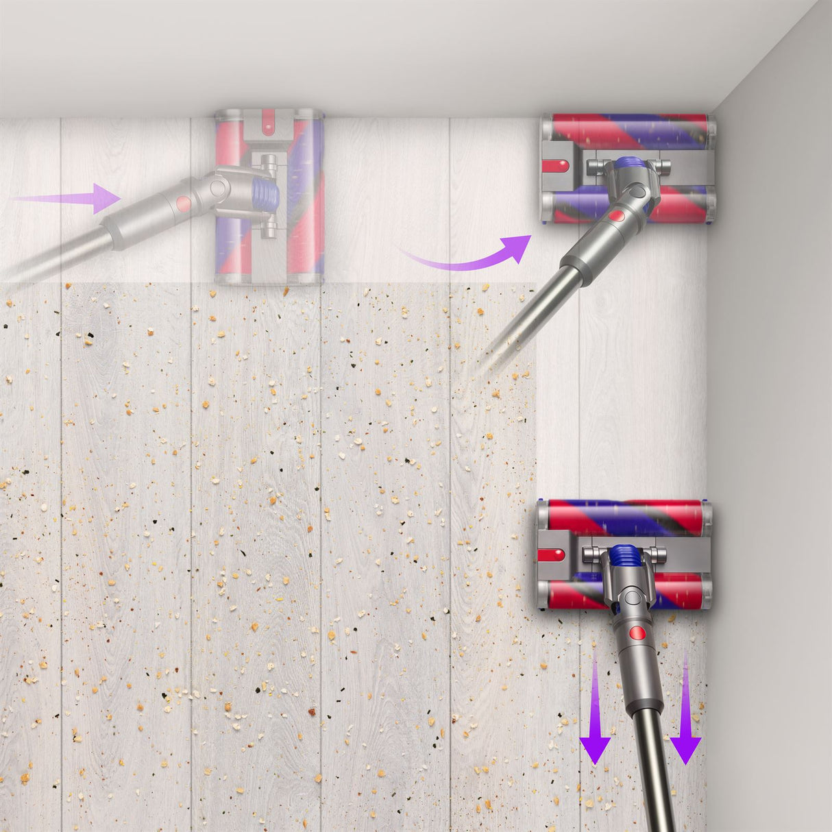 Dyson Omniglide Handstaubsauger - Satin Lila / Nickel