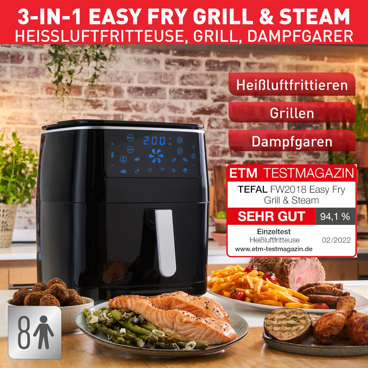 Tefal Easy Fry Grill & Steam