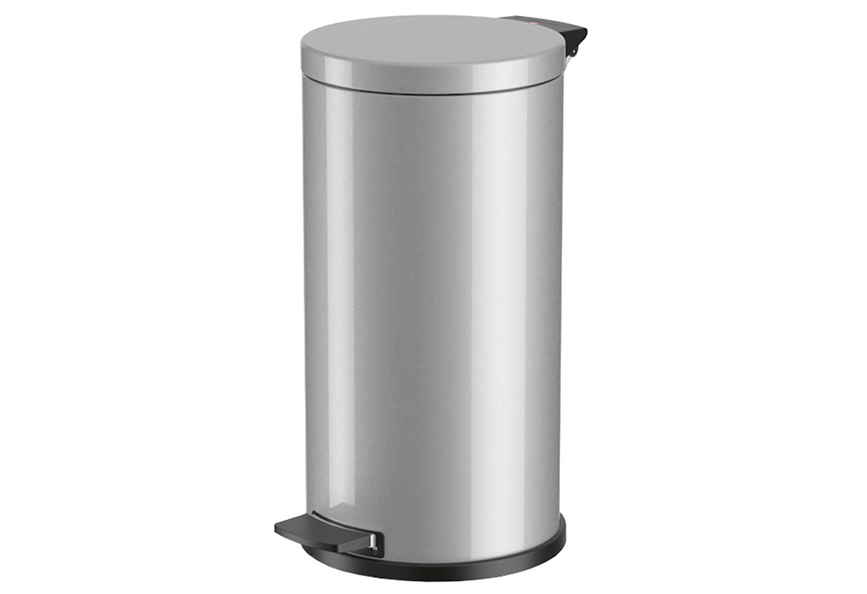 HAILO Tret-Mülleimer Solid M 18l Ø28cm silber Inneneimer verzinkt