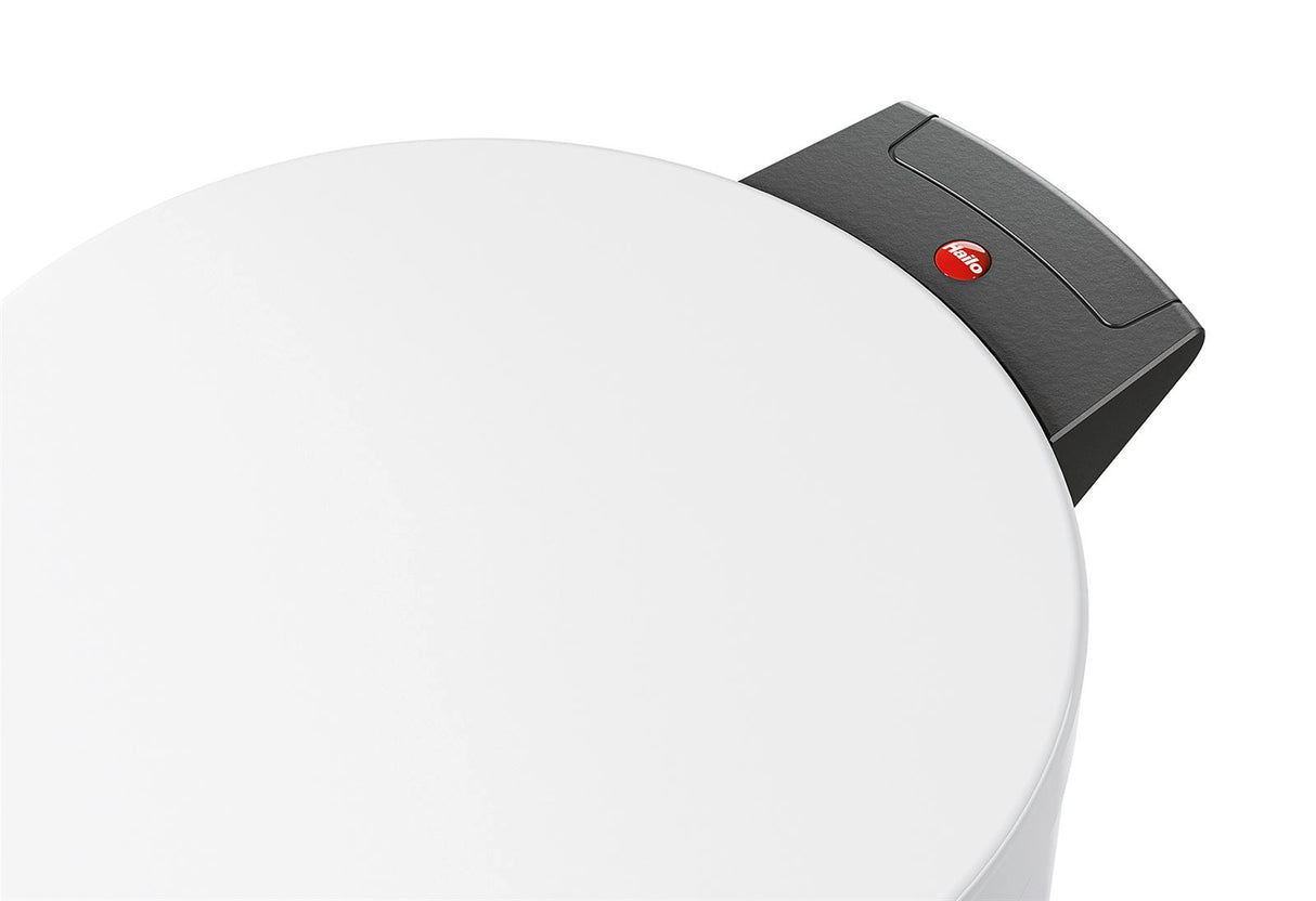 HAILO Tret-Mülleimer Solid M 18l Ø28cm weiß Inneneimer verzinkt