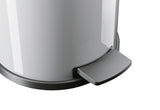 HAILO Tret-Mülleimer Solid M 18l Ø28cm silber Inneneimer verzinkt