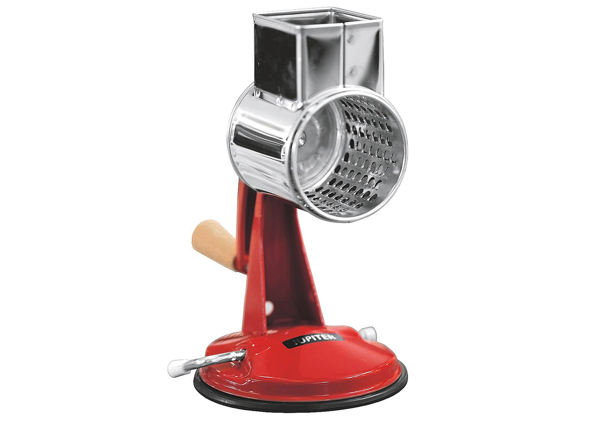 JUPITER Handreibe rot inklusive 2 Trommeln (Fein & Kartoffelreibtrommel)