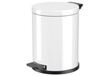 HAILO Tret-Mülleimer Solid M 12l Ø28cm weiß Inneneimer verzinkt