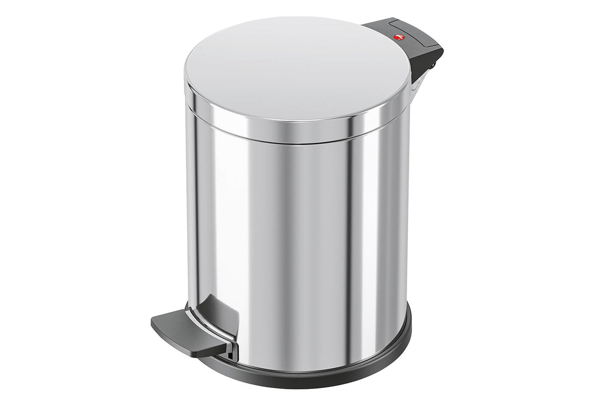HAILO Tret-Mülleimer Solid M 12l Ø28cm Edelstahl Inneneimer verzinkt