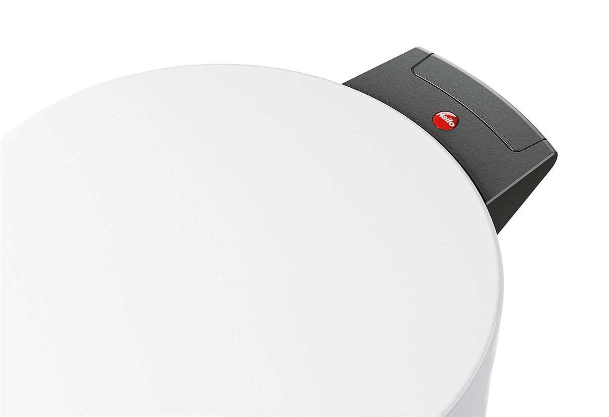 HAILO Tret-Mülleimer Solid M 12l Ø28cm weiß Inneneimer verzinkt