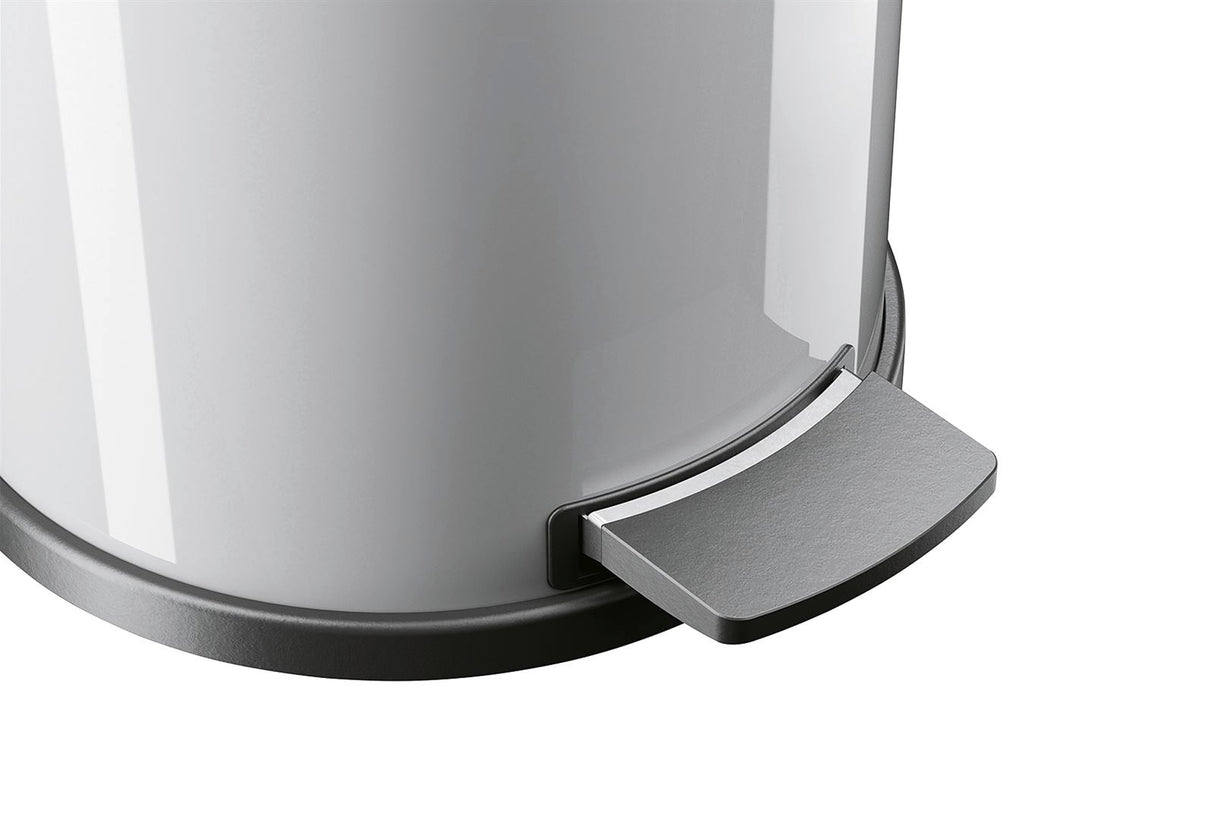 HAILO Tret-Mülleimer Solid M 12l Ø28cm silber Inneneimer verzinkt