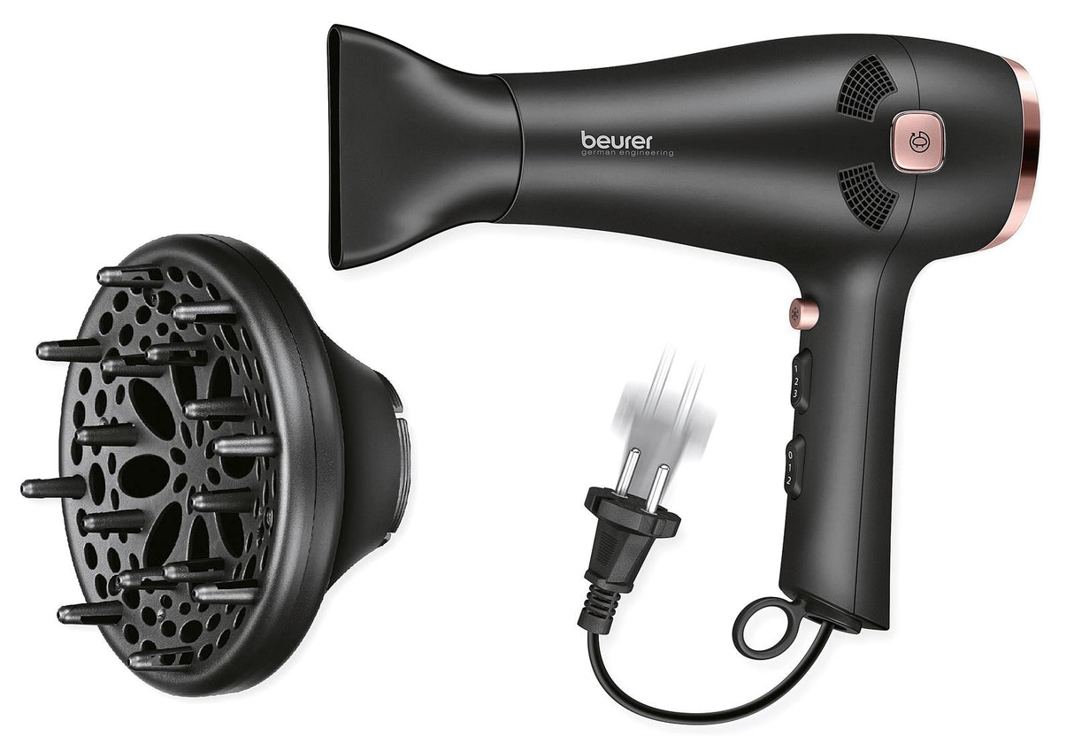 BEURER Haartrockner HC55 2200W mit Kabeleinzug schwarz