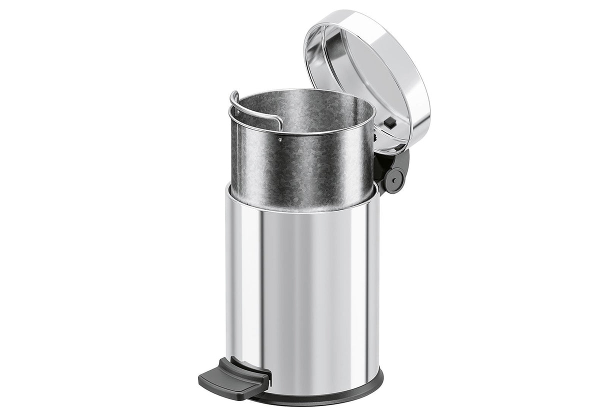 HAILO Tret-Kosmetikeimer Solid S 3l Ø18cm Edelstahl Inneneimer verzinkt