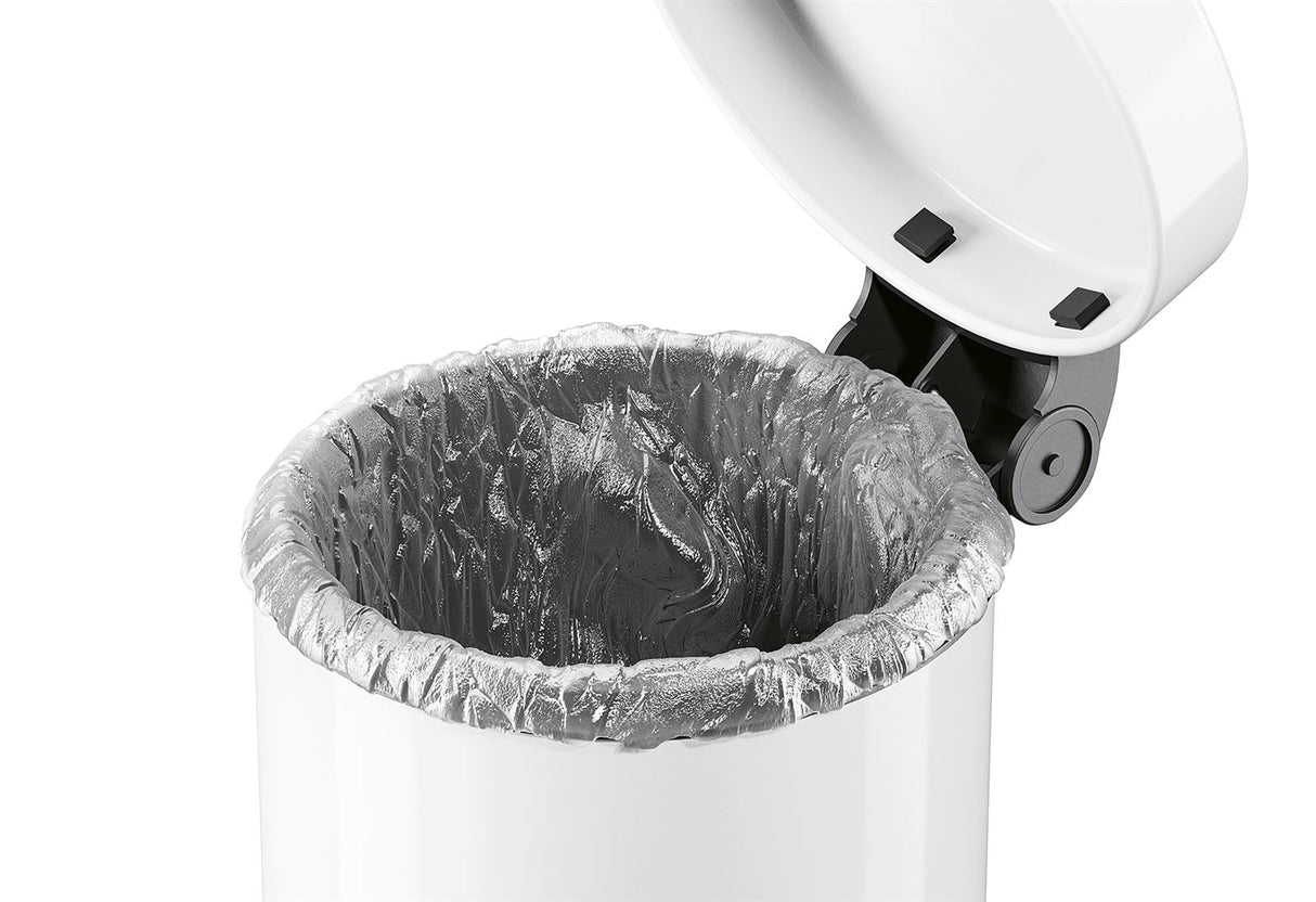 HAILO Tret-Kosmetikeimer Solid S 3l Ø18cm weiß Inneneimer verzinkt