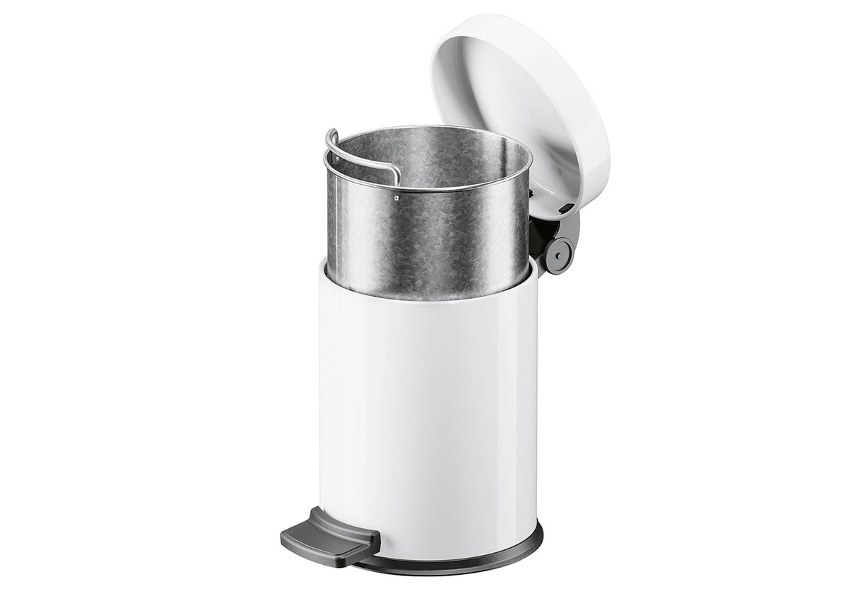 HAILO Tret-Kosmetikeimer Solid S 3l Ø18cm weiß Inneneimer verzinkt
