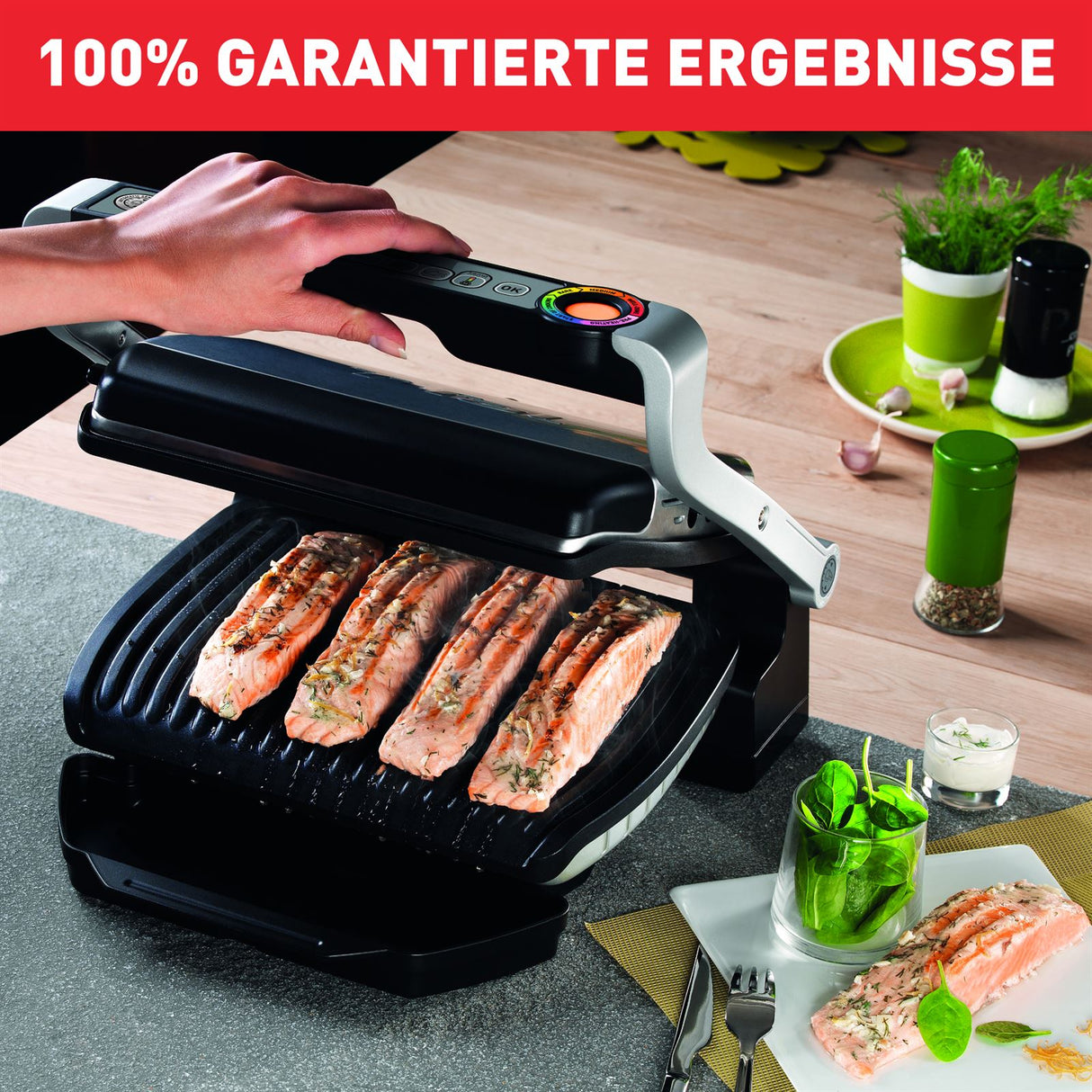 Tefal OptiGrill+ Silber