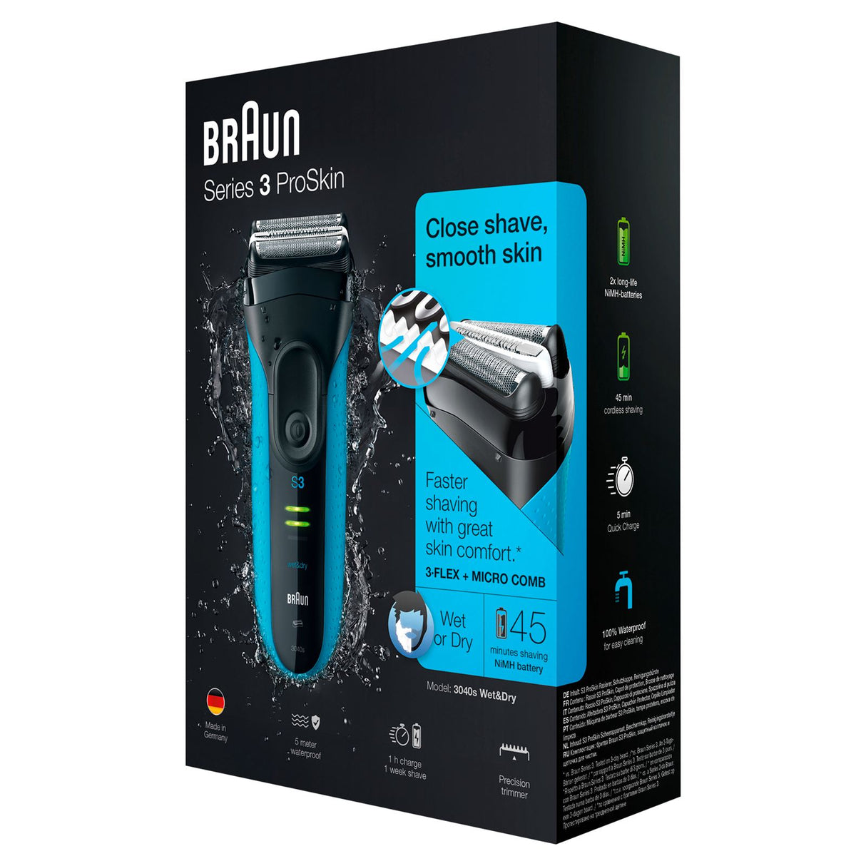 Braun Series 3 ProSkin - 3040s wet&dry