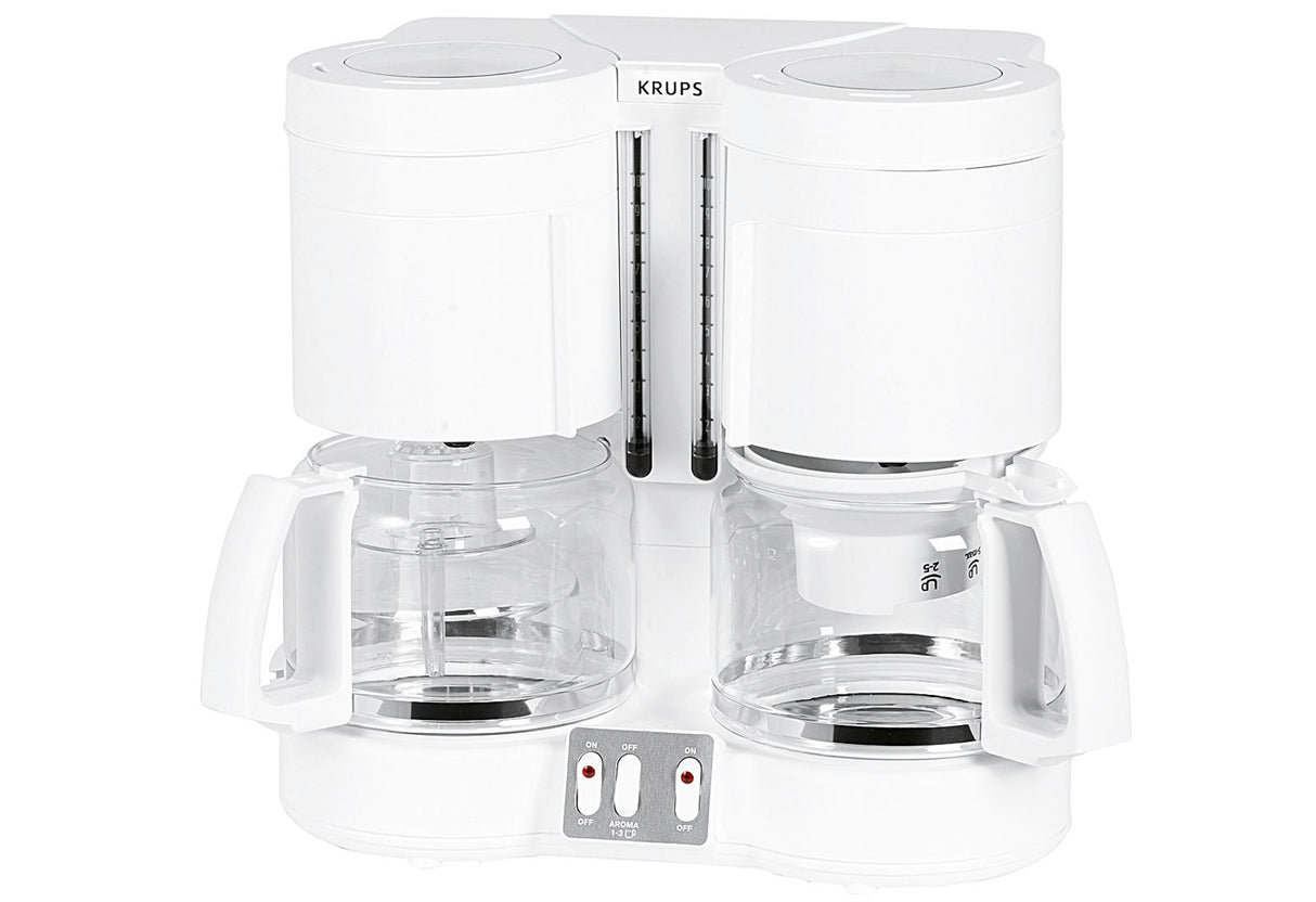 KRUPS Kaffeemaschine KM 8501 2 x 10 Tassen 2 x 1100 W weiß