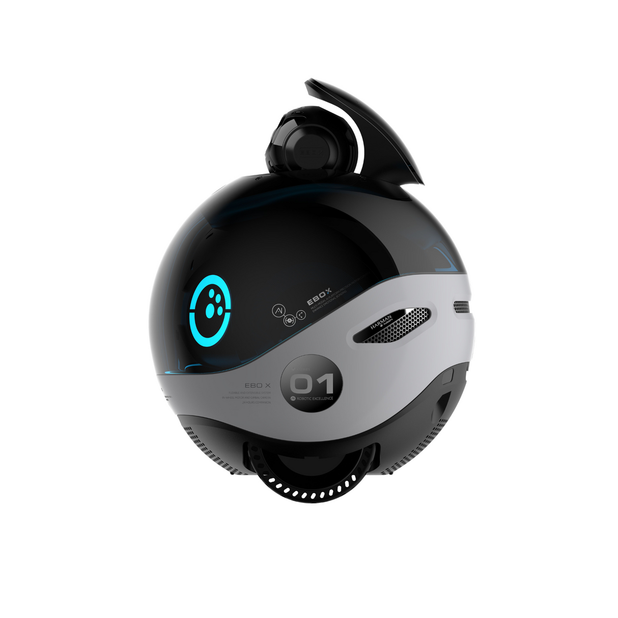 ENABOT EBO X 4k Haustierroboter Kamera Gimbal VSLAM Alexa Projektor