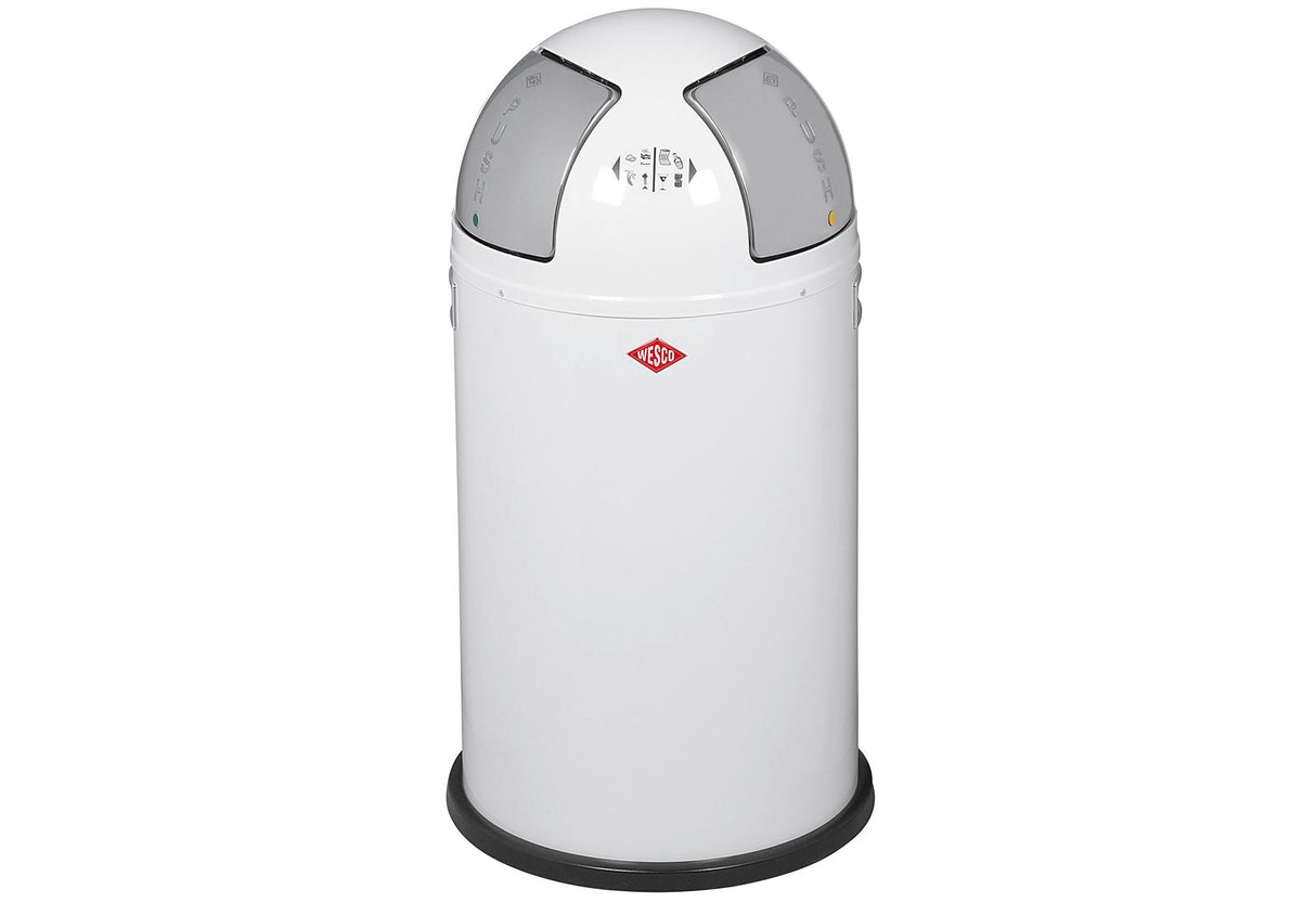 WESCO Treteimer Push Two 50l weiß