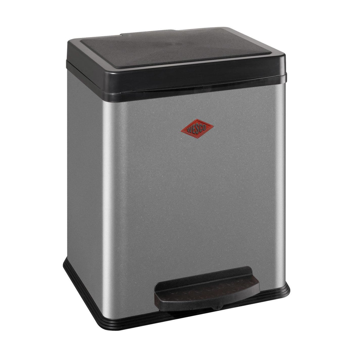 WESCO Treteimer Ökosammler 2x10ltr. 43cm silber