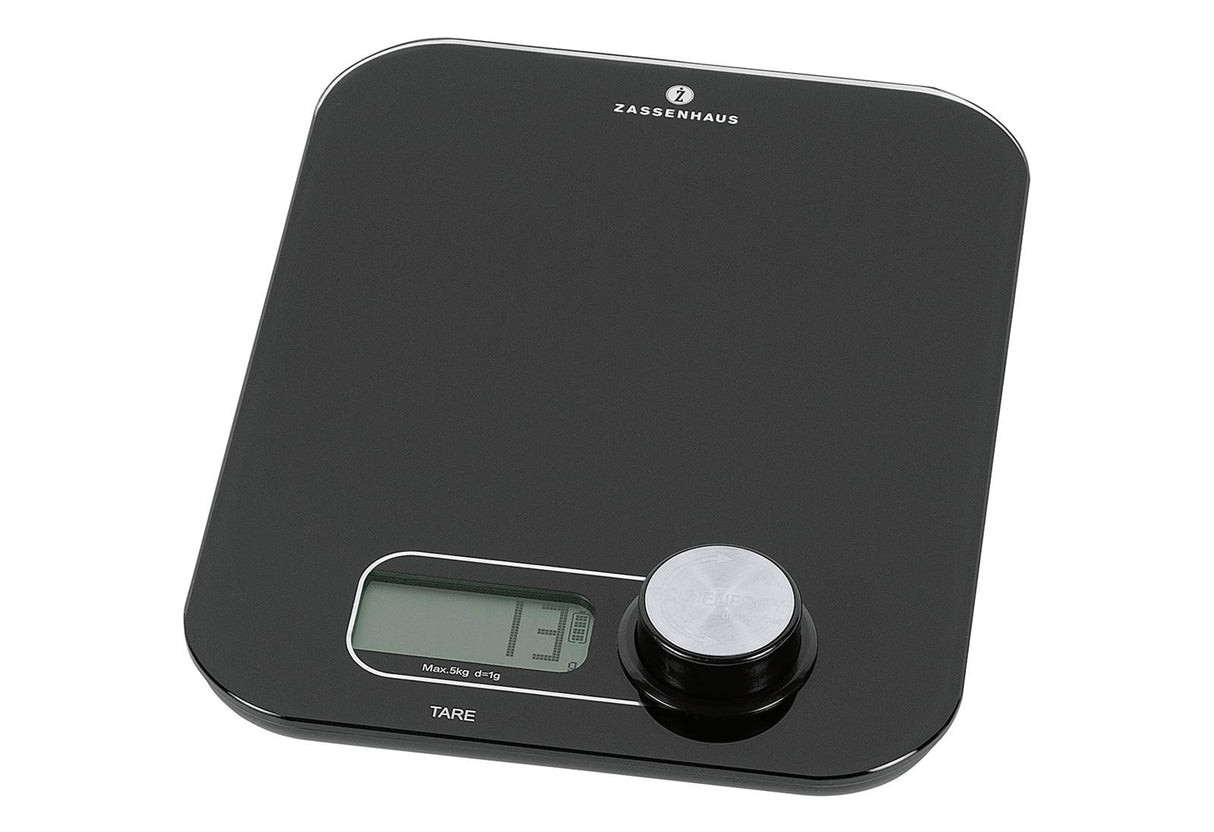 ZASSENHAUS Küchenwaage Eco Energy schwarz