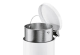 HAILO Tret-Mülleimer Solid M 12l Ø28cm weiß Inneneimer verzinkt