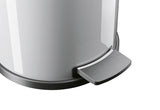 HAILO Tret-Mülleimer Solid M 12l Ø28cm silber Inneneimer verzinkt
