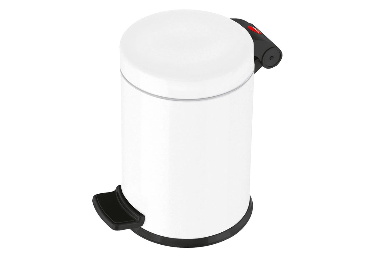 HAILO Tret-Kosmetikeimer Solid S 3l Ø18cm weiß Inneneimer verzinkt
