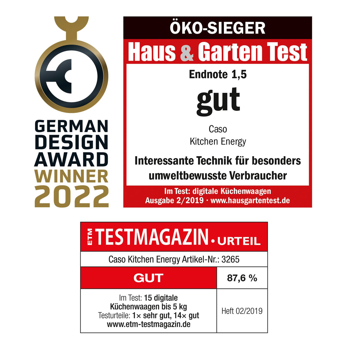 CASO Küchenwaage Kitchen Energy