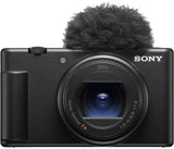 Sony Vlog-Kamera ZV-1 II - verstellbares Display für Vlogging, Ultraweitwinkel-Zoomobjektiv, 4K Video, multidirektionales Mikrofon