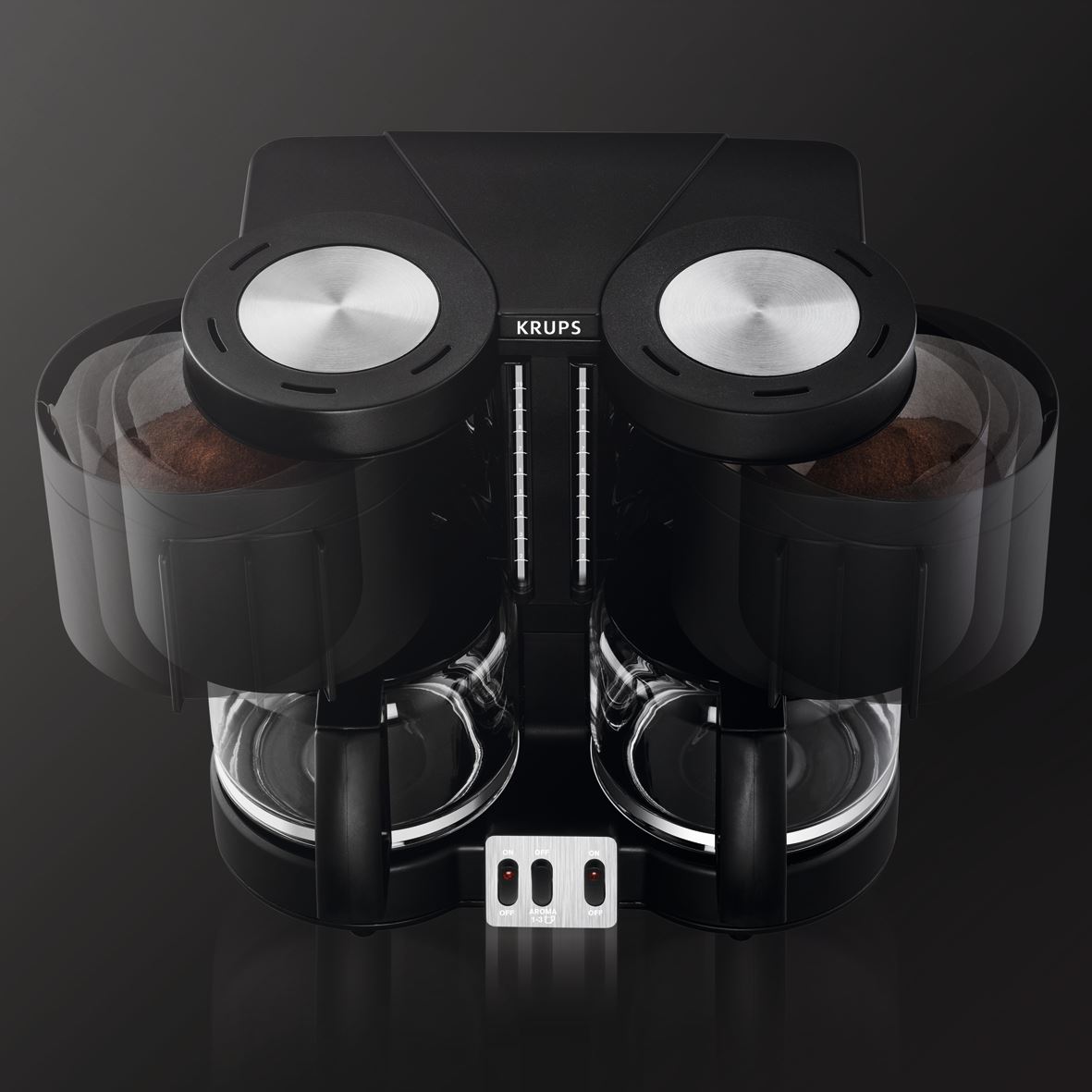 Krups KM8508 Doppel-Kaffeeautomat Duothek Plus