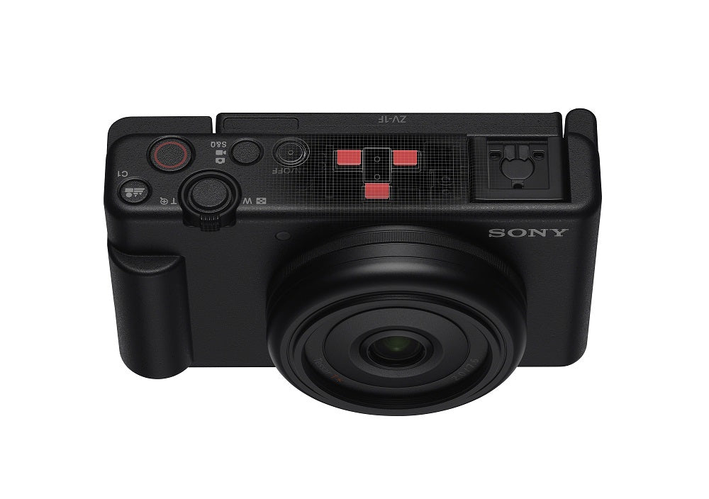 Sony Vlog Kamera ZV-1F - Klapp- und drehbares Display, 4K Video, Slow- Motion, Vlog Funktionen