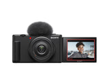 Sony Vlog Kamera ZV-1F - Klapp- und drehbares Display, 4K Video, Slow- Motion, Vlog Funktionen