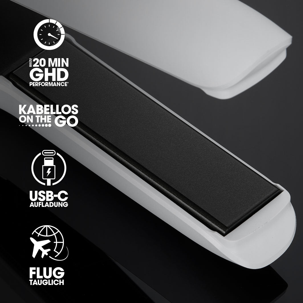 ghd Glätteisen unplugged Styler weiß