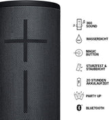 Logitech UE MEGABOOM 3 Bluetooth Lautsprecher Night Black