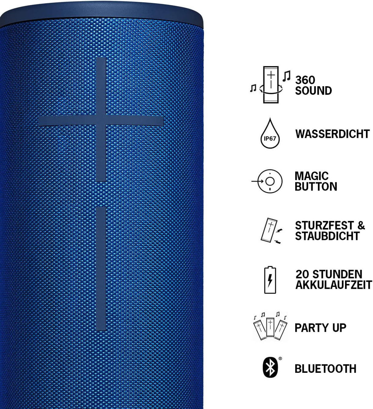 Logitech UE MEGABOOM 3 Bluetooth Lautsprecher Lagoon Blue