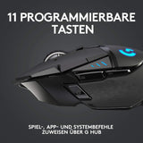 Logitech Gaming Maus G502 Lightspeed kabellos schwarz