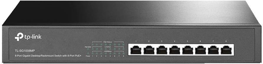 TP-Link 8-Port Gigabit Switch with 8-Port PoE+