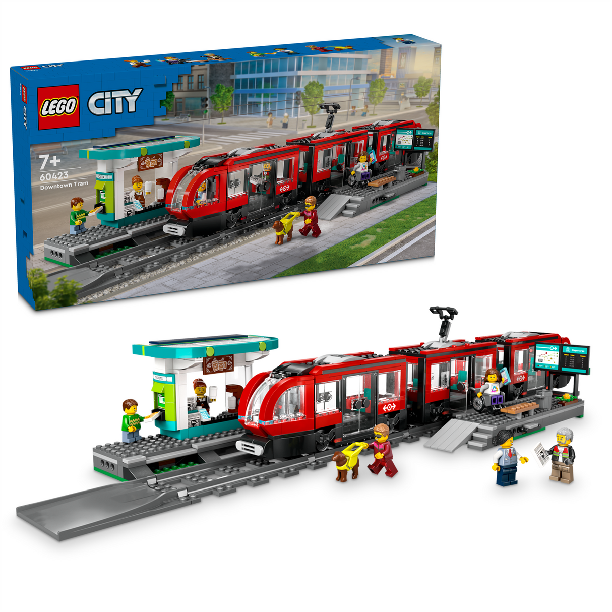 LEGO City - Straßenbahn mit Haltestelle