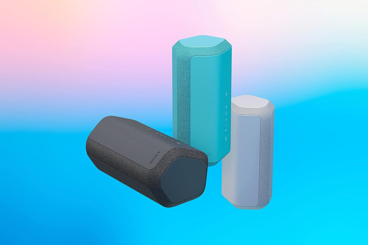 Sony SRS-XE300 - Tragbarer kabelloser Bluetooth-Lautsprecher mit breitem Klangbild - wasserdicht, stoßfest,, blau