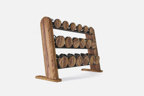 NOHRD DumbBells 18er-Hantelset mit Ablage (5-25kg)