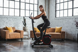 Christopeit Heimtrainer Ergometer AL 2 Black Edition, Computer beleuchtet