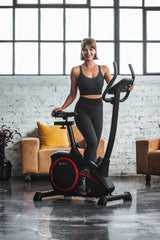 Christopeit Heimtrainer Ergometer AL 2 Black Edition, Computer beleuchtet