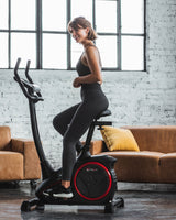 Christopeit Heimtrainer Ergometer AL 2 Black Edition, Computer beleuchtet