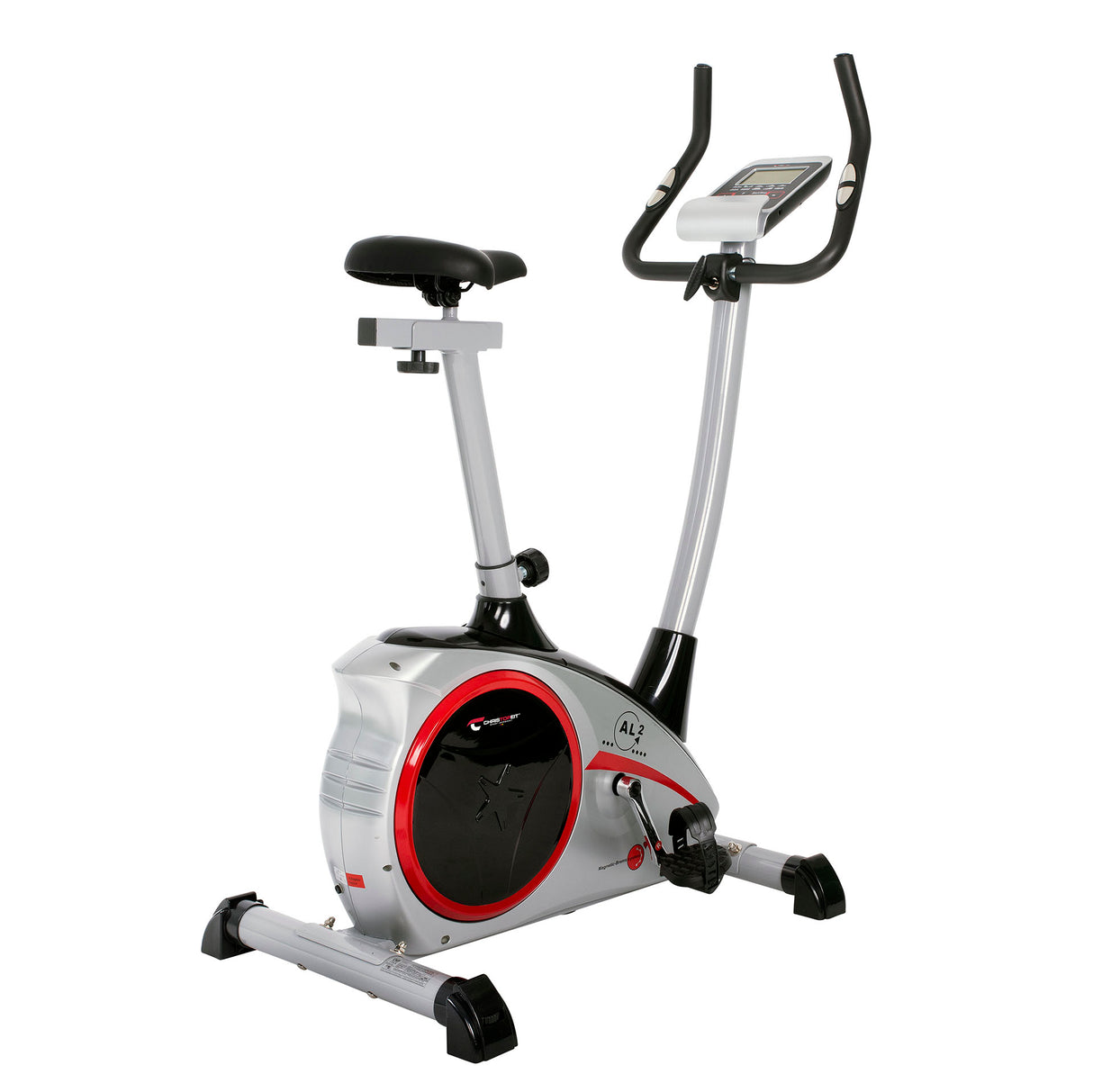Christopeit Heimtrainer Ergometer AL 2 silber, Computer beleuchtet