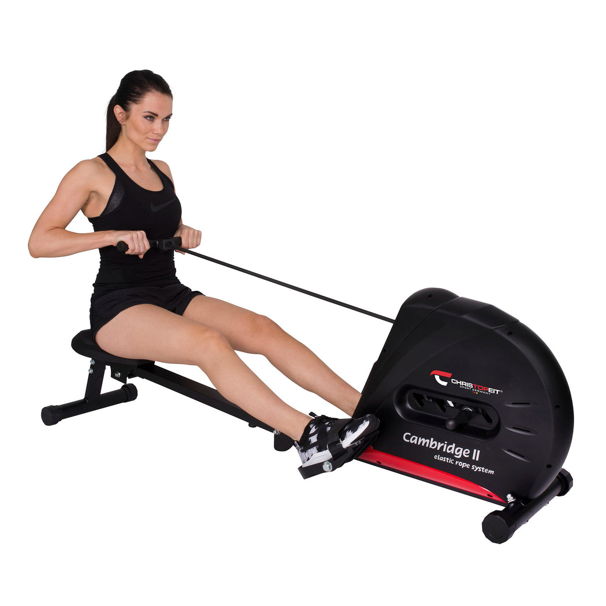 Christopeit Ruderzugmaschine Cambridge II Black Edition