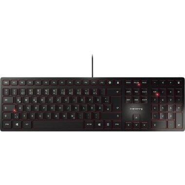 CHERRY Tastatur KC 6000 SLIM - Deutsch - Schwarz