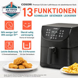 Cosori Heißluftfritteuse 5,5l Fassungsvermögen CP158-AF-RXB