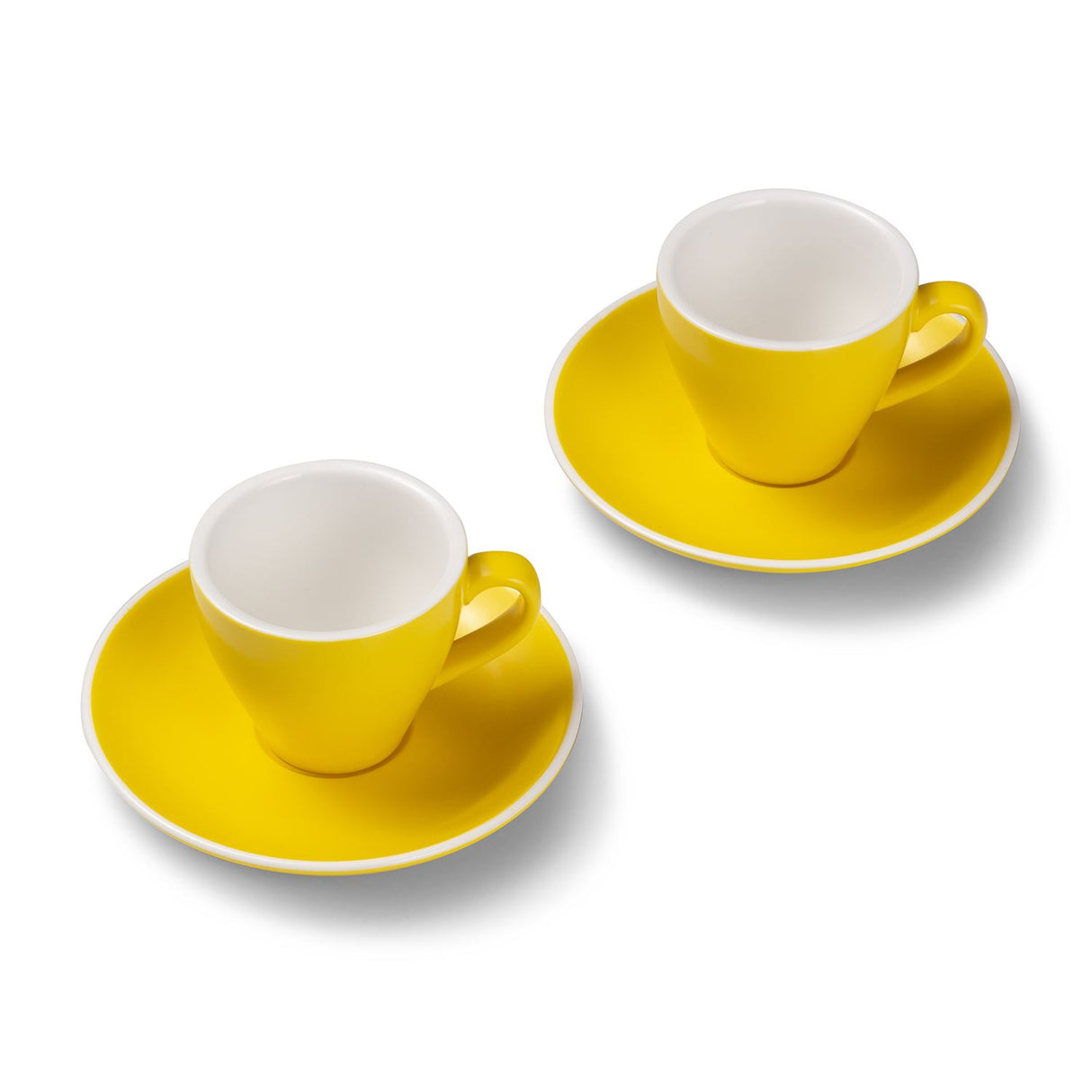 Terra Home 2er Espressotassen-Set, Gelb matt